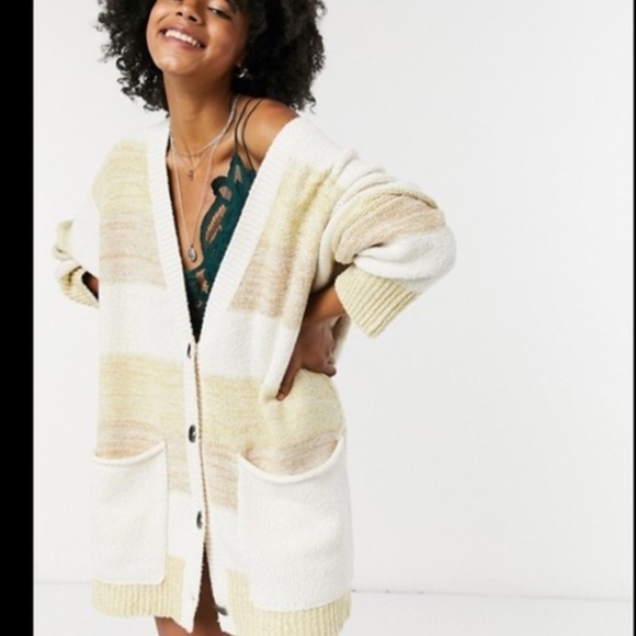 Free People Grains Combo Southport Beach Cardigan(size Small) - Picture 2 of 10